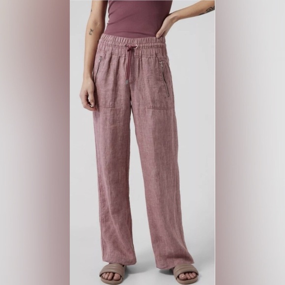 Athleta Pants - Athleta - Cabo Linen Wide Leg Pants - 16